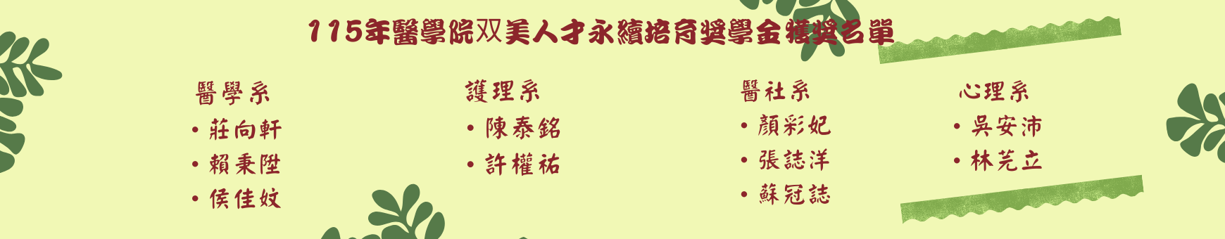 115双美得獎名單